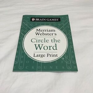 📚3/$35 NEW Brain Games Merriam Webster's Circle the Word Large Print Book
